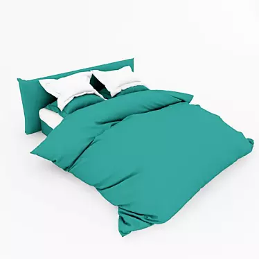 Sleek Sleep: Modern Bed Linen 3D model image 1 