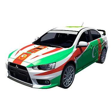 Mitsubishi Evolution X: Unleash the Power! 3D model image 1 