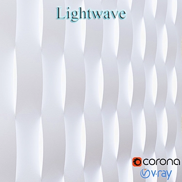 Elegant Light 3D Wall Panels 3D model image 1 