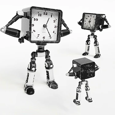  RoboTime: Futuristic Robot Clock 3D model image 1 