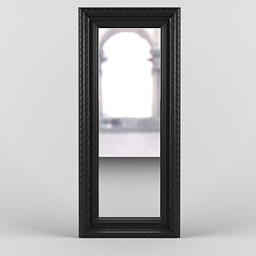 Opulent Black Mirror 95x215 cm 3D model image 1 