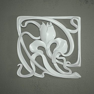 Art Nouveau Decorative Cover 3D model image 1 