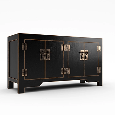 Ming Dynasty Chinese Chest: BF-20182 3D model image 1 