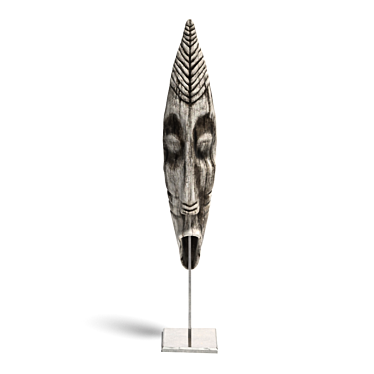Authentic African Tribal Mask 3D model image 1 