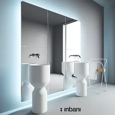 Inbani ORIGIN Bathroom Furniture Set 3D model image 1 
