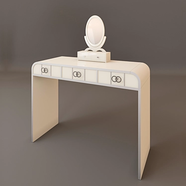 Italian Design Vanity Table 3D model image 1 