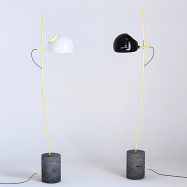 Sleek Fenta Desk Lamp 3D model image 1 