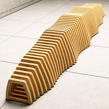 Parametric Bench: Versatile Design for Modern Spaces 3D model image 1 