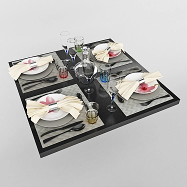 Elegant Table Decor: Transform Your Space 3D model image 1 