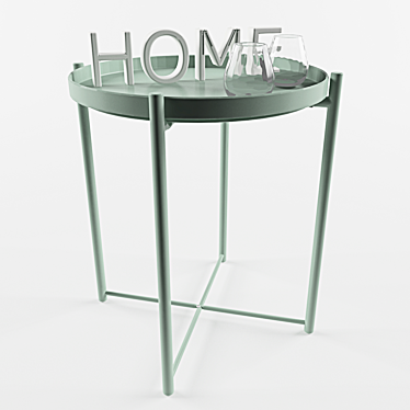 Sleek Serve: IKEA Ironed Table 3D model image 1 