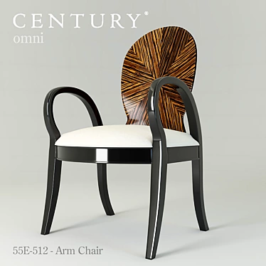 Century Omni 55E-512 Arm Chair 3D model image 1 