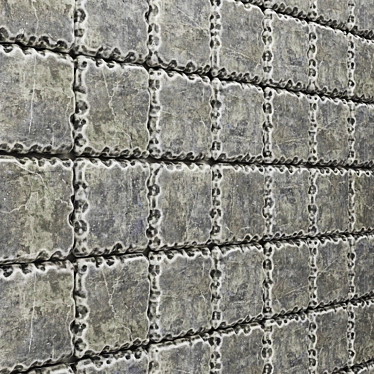 Elegant Stone Panel Decor 3D model image 1 