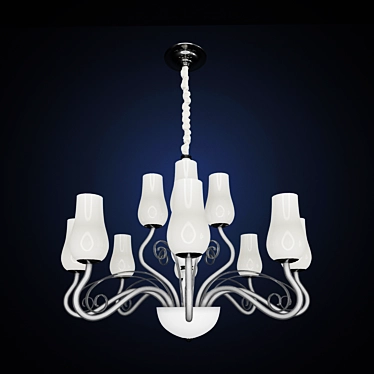 Ella 12-Light Chandelier 3D model image 1 