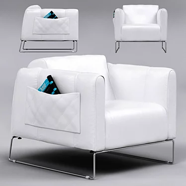 Elegant Regia Armchair by Natuzzi 3D model image 1 