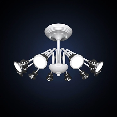 Elegant Saluto Chandelier 3D model image 1 