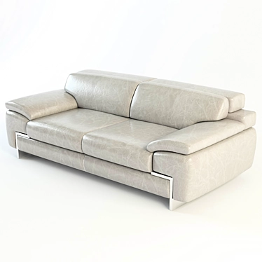 Italian Leather Sofa: Oregon II 3D model image 1 