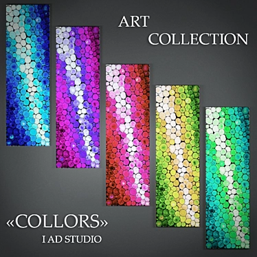 Title: Vibrant Art Collection "Colors 3D model image 1 