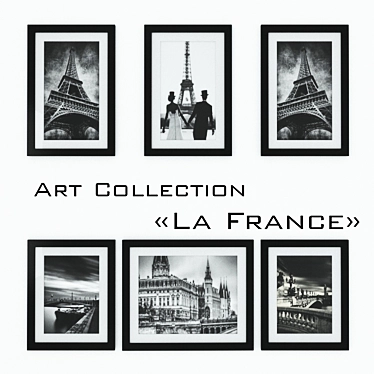 Title: French Photo-Paintings Collection 3D model image 1 