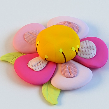 Colorful Flower Pouf for Children - Haba 2642 3D model image 1 