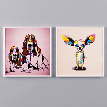 Dog Art: The Perfect Pet Tribute 3D model image 1 