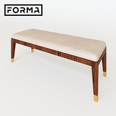 Forma Prime Bench PRM-11: Sleek and Stylish Seating Solution 3D model image 1 