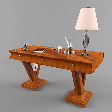 Capranelli Book Table: Elegant and Functional 3D model image 1 