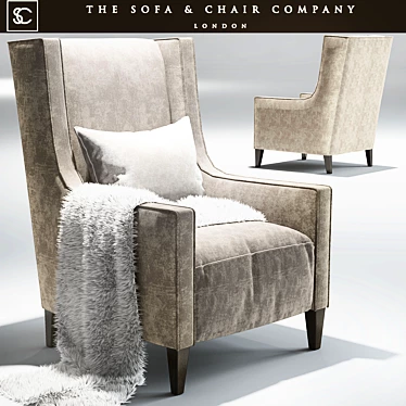 Elegant Christo Sofas & Chairs 3D model image 1 