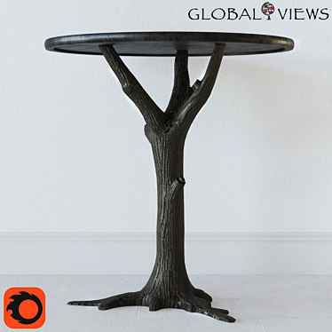 Faux Bois Side Table