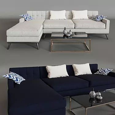 Title: Stockholm Sofa - Modern Elegance 3D model image 1 