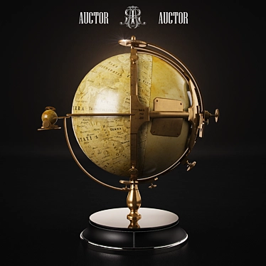 Luminous Lunar Globe: ART Auctor 3D model image 1 