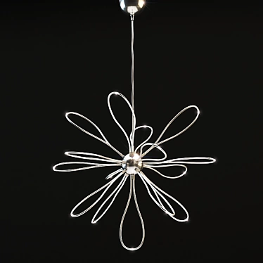 Sleek LED Pendant Light 3D model image 1 