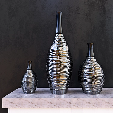 IZOOOM Modern Ceramic Vase, 50cm tall 3D model image 1 