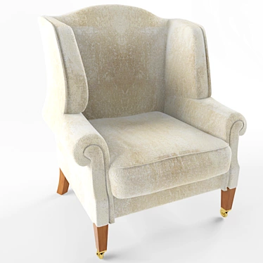 Luxurious DURESTA Shaftesbury Chair 3D model image 1 