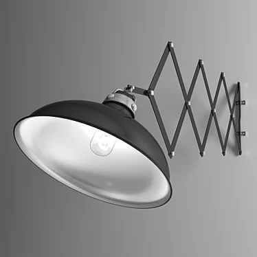 Sleek Wall Light 3D model image 1 