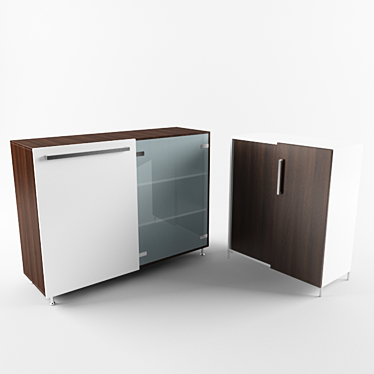 Steelcase Office Cabinets 3D model image 1 