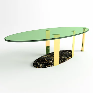Elegant Modern Center Table 3D model image 1 