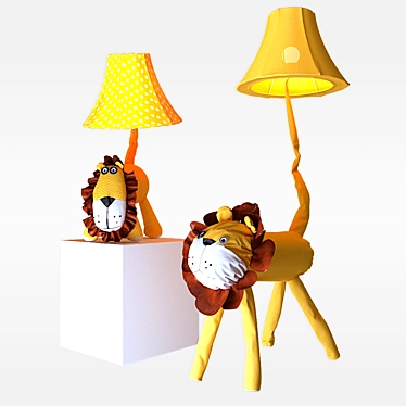 Title: Nursery Floor Lamp Set 3D model image 1 