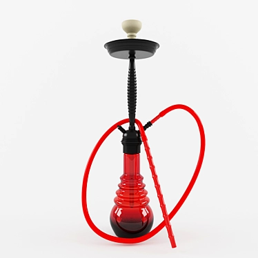 Modern Stylish AMY Hookah with White Clay Bowl 3D model image 1 