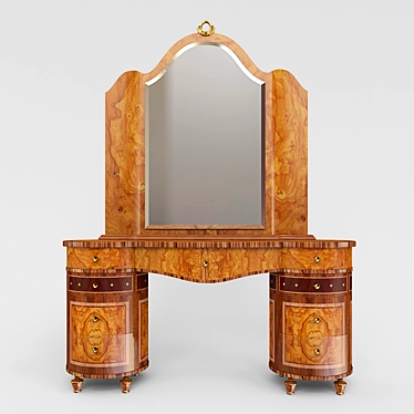 SIGNORINI & COCO Ambra Vanity Table with Mirror 3D model image 1 