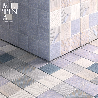 Versatile 3-Pattern Tile Set 3D model image 1 