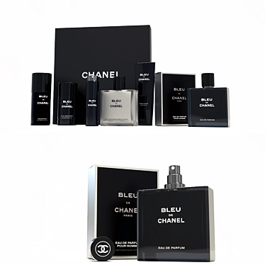 Chic Chanel Men's Fragrance 3D model image 1 