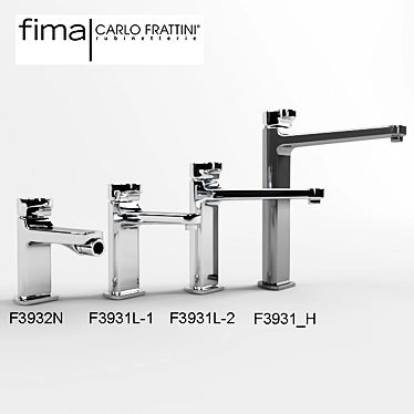 Elegant Italian FIMA Faucets 3D model image 1 