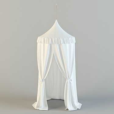 Dreamy Canopy for Your Baby's Crib 3D model image 1 