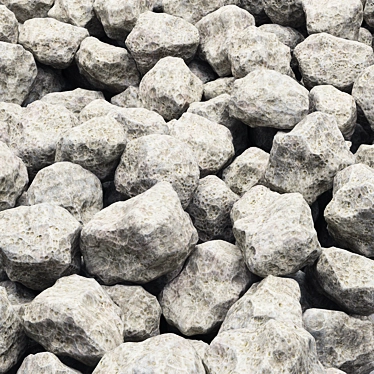 Crushed Stone: High-quality 3D Texture 3D model image 1 