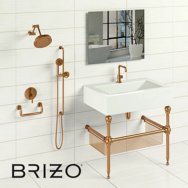 Brizo Litze Bathroom Set 3D model image 1 