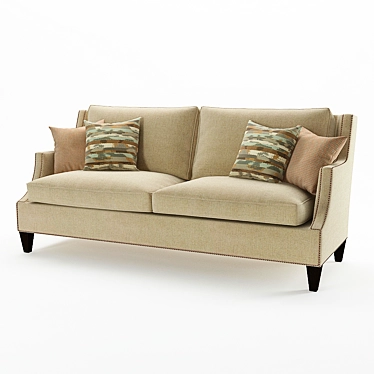 Elegant Fairfield Sofa - Classic Comfort 3D model image 1 