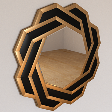 Elegant Amber Mirror: Eichholtz Mulini 3D model image 1 