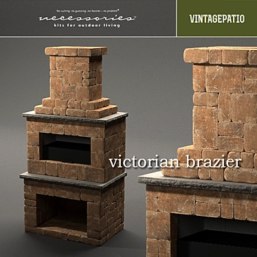  Victorian Vintage Patio Brazier 3D model image 1 