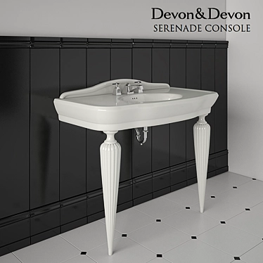 Elegant Serenade Console 3D model image 1 