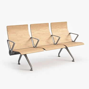 Avant Modular Bench: Sleek Design & Comfort 3D model image 1 